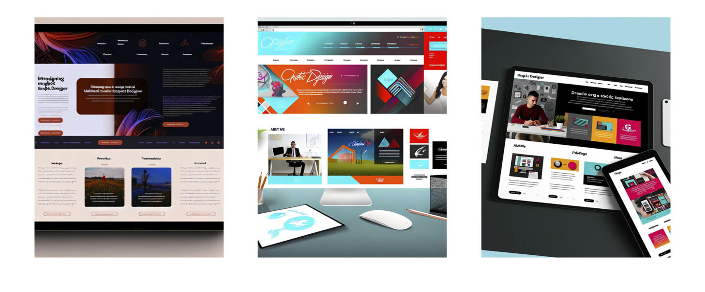 Door GPT genaamd Website Design ontworpen websites (3) voor een grafisch ontwerper