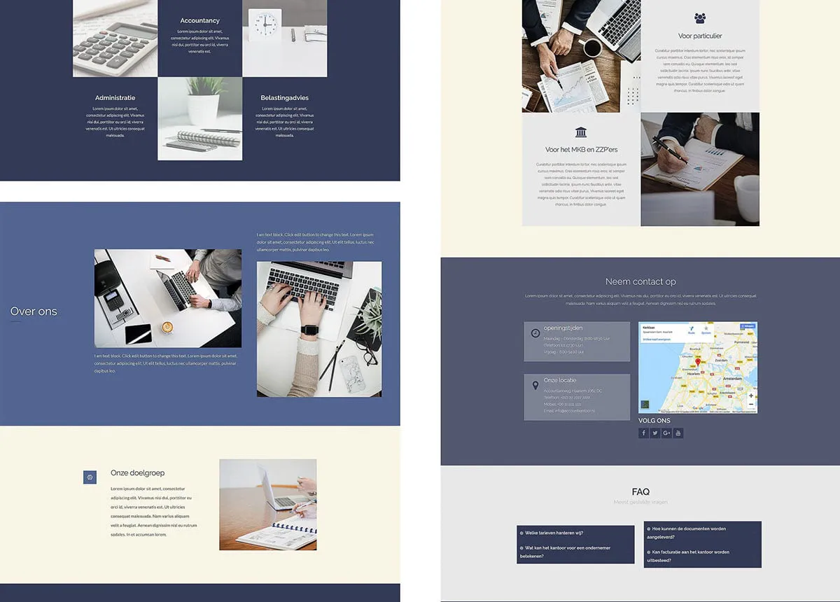 website voorbeeld zakelijk ontwerp